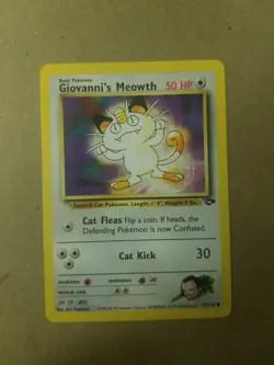 GIOVANNI’S MEOWTH 74/132 - Gym Challenge - VINTAGE WOTC Pokemon Card - NM - Image 1