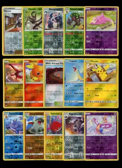 RANDOM LOT (50) - Pokemon TCG (SM & SWSH) ONLY/ALL!!! Reverse Holo Rare Cards - Image 1