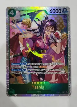 One Piece Card Game Tashigi SR EB03-018 English NM Heroines Edition Super Rare - Image 1