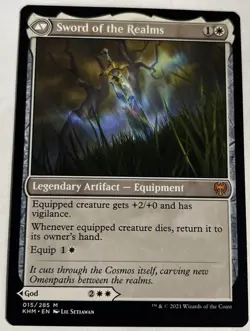 1x Halvar, God of Battle/Sword Of The Realms Regular Kaldheim KHM 015 NM MTG - Image 2