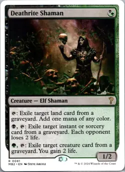 Mystery Booster 2 #81 Deathrite Shaman (White Border) - Image 1