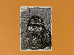 MTG Magic Festering Mummy Signed Artist Proof Sketch x1 AKH Amonkhet Burdett - Image 2