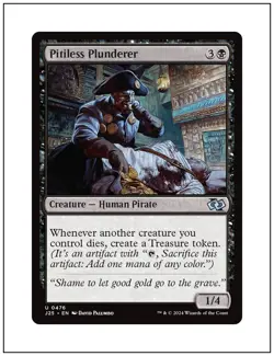 1x Pitiless Plunderer, Foundations Jumpstart, Magic the Gathering MTG NM - Image 1