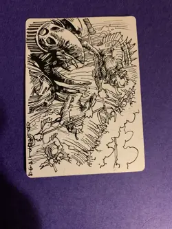 MTG Magic Breaking Wave Signed Artist Proof Sketch x1 Invasion Carl Critchlow - Image 2