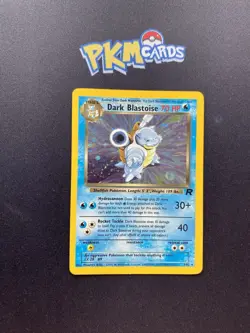Pokemon TCG Dark Blastoise Team Rocket 3/82 Holo Rare With Swirl LP. - Image 1