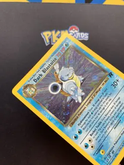 Pokemon TCG Dark Blastoise Team Rocket 3/82 Holo Rare With Swirl LP. - Image 2