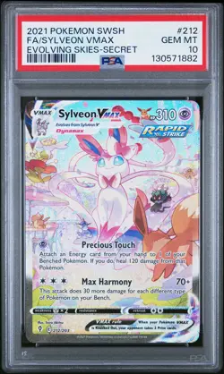 2021 POKEMON SWORD & SHIELD EVOLVING SKIES SECRET FULL ART/SYLVEON VMAX PSA 10 - Image 1