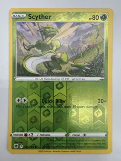 Scyther (005) 005/189 Reverse Holo Pokemon SWSH10: Astral Radiance NM - Image 1