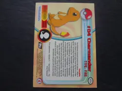 1999 Topps Pokemon Rainbow Foil #04 Charmander Holo Black Logo Series 1 TV 1st - Image 2