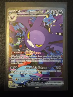 Pokemon TCG - Team Rocket's Crobat ex 234/182 Destined Rivals SIR NM/M - Image 1