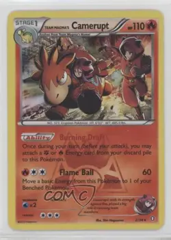 Team Magma's Camerupt Pokemon XY Double Crisis #2 - Image 1