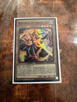 Super Rare Mitsurugi no Mikoto, Saji OP29-EN006 OTS Tournament Pack 29 Unlimited - Image 1