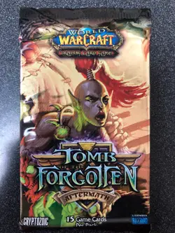World Of Warcraft Tomb Of The Forgotten 5 Booster Pack LOT For Card Game WOW - Image 1