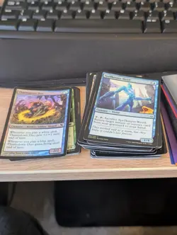 Magic The Gathering Bulk Card Lot Cards + Sleeves Mixed Commons/Uncommons MTG - Image 3