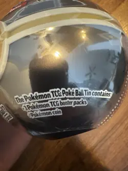 Pokemon TCG Pokeball Tin Pack (A24) SEALED - Cards and Coin included - Image 3