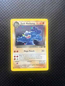Dark Machamp Pokemon Card 10/82 Team Rocket Holo - Image 1