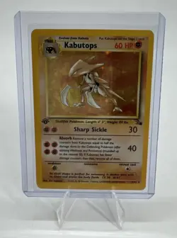 Pokemon Kabutops 1st Edition Holo Fossil Set 9/62 Vintage 1st Gen Rocket Card - Image 3