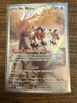 Mr. Mime 179/165 Pokemon Card- Near Mint- 151 - Image 1