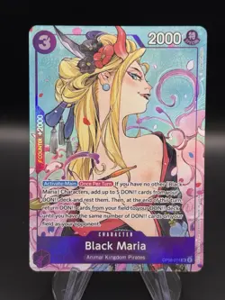 Black Maria Illustration Box Vol.2 OP08-074 One Piece Promotion Card Foil NM - Image 1