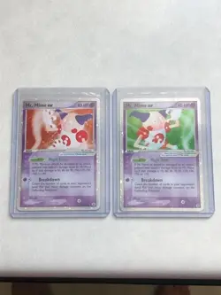 2004 Pokemon MR. MIME EX Fire Red & Leaf Green HOLO CARDS #110 & 111/112 - RARE! - Image 1