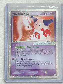 2004 Pokemon MR. MIME EX Fire Red & Leaf Green HOLO CARDS #110 & 111/112 - RARE! - Image 2