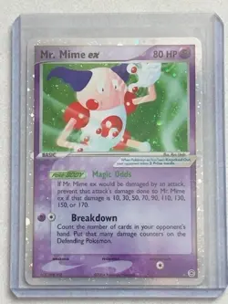 2004 Pokemon MR. MIME EX Fire Red & Leaf Green HOLO CARDS #110 & 111/112 - RARE! - Image 3
