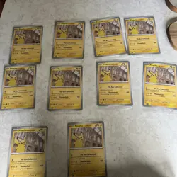 Pikachu At The Museum Jumbo Pokemon Card - Natural History Museum - Set of 10 - Image 1