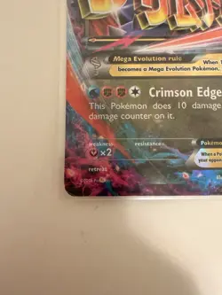 Pokemon Mega M Garchomp EX Black Star Promo Rare Holo Card XY168 - Image 5