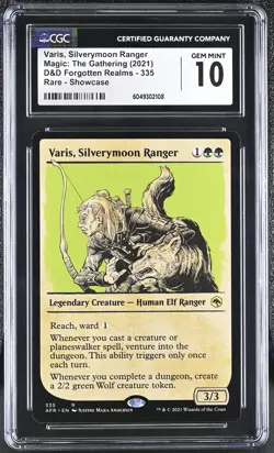 VARIS, SILVERYMOON RANGER D&D Forgotten Realms Showcase Rare CGC 10 MTG - Image 1