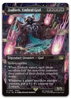 Zodiark, Umbral God (Borderless) #336 (NM) Final Fantasy FIN Magic MTG - Image 1