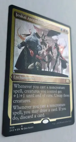 MTG JESKAI ASCENDANCY FOIL ETCHED 508 2X2 RARE NM/MINT BP - Image 2