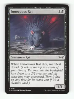 Innocuous Rat C Duskmourn: House of Horror 103 NM Normal Magic: The Gathering - Image 1