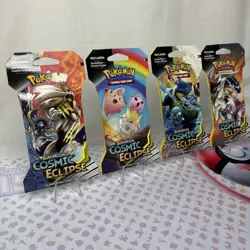 Cosmic Eclipse Sleeved Booster Pack Full Art Set Pokemon TCG Sun & Moon - Image 2