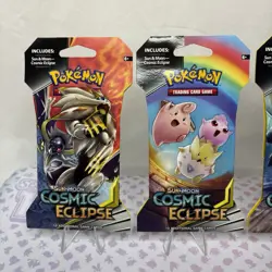 Cosmic Eclipse Sleeved Booster Pack Full Art Set Pokemon TCG Sun & Moon - Image 4