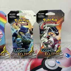 Cosmic Eclipse Sleeved Booster Pack Full Art Set Pokemon TCG Sun & Moon - Image 5