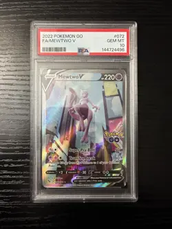 Pokemon go Mewtwo V SIR PSA 10 Gem Mint - Image 1