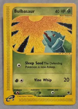 2002 Pokemon TCG Expedition Base Set Bulbasaur 095/165 Common *See Pics* - Image 1