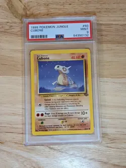 1999 POKEMON JUNGLE #50 CUBONE PSA 9 - Image 1