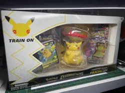 Pokemon Pikachu TCG 25th Anniversary Celebrations VMAX Premium Figure Box - Image 1
