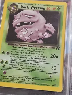 2000 Pokemon Rocket Dark Weezing #14 Holo PSA 10 - Image 4