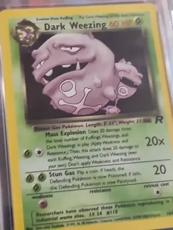 2000 Pokemon Rocket Dark Weezing #14 Holo PSA 10 - Image 5