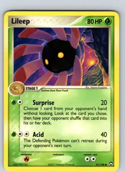 Lileep 52/108 2007 EX Power Keepers Regular Common - Image 1