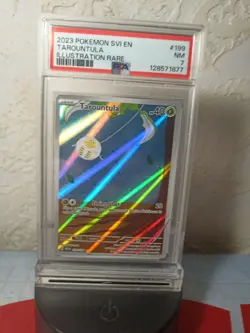 Pokemon TCG Tarountula SVI EN 199/198 Scarlet & Violet Illustration Rare PSA 7 - Image 1