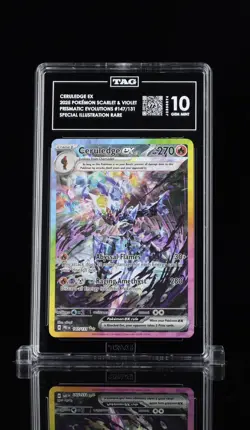 Pokemon Ceruledge ex Prismatic Evolutions Special Illustration Rare #147 TAG 10 - Image 1