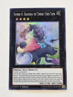 Number 41: Bagooska the Terribly Tired Tapir CIBR-EN097 1st Edition Super Rare - Image 1