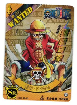 Monkey D Luffy SR NO5 SR-30 One Piece Anime TCG CCG Anime Card - Image 1