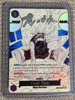 One Piece Gear Two (Alternate Art) OP11-080 A Fist of Divine Speed Foil - Image 1