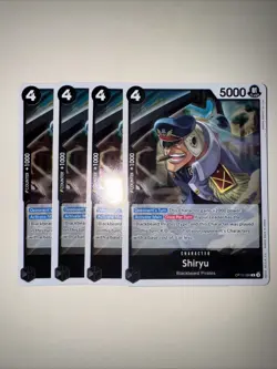 4x Playset OP10-086 Shiryu R Playset - One Piece TCG - Royal Blood English - Image 1