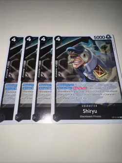 4x Playset OP10-086 Shiryu R Playset - One Piece TCG - Royal Blood English - Image 4