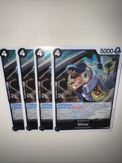 4x Playset OP10-086 Shiryu R Playset - One Piece TCG - Royal Blood English - Image 5